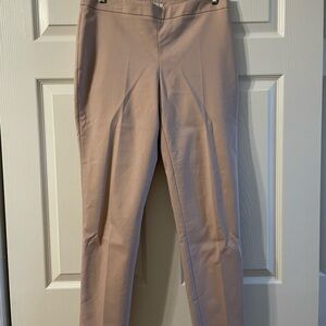 Light Pink Straight Leg Office Pants